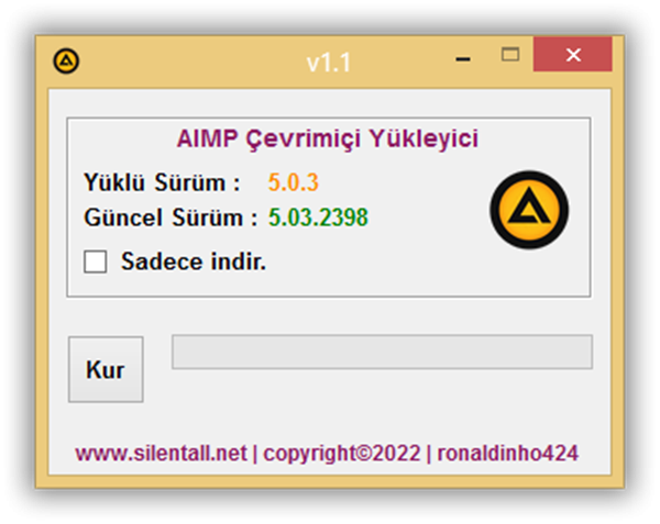 AIMP Çevrimiçi Yükleyici v1.1 | VİP