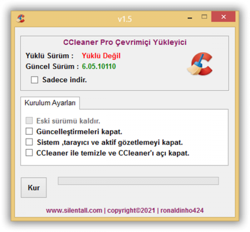 CCleaner Pro Çevrimiçi Yükleyici v1.5 cover png