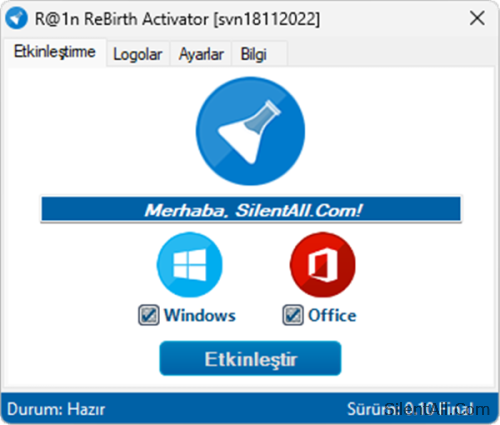 R@1n ReBirth Activator 0.10 Final | Aktivasyon | Full İndir cover png